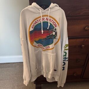 Aviator Nation White Hoodie